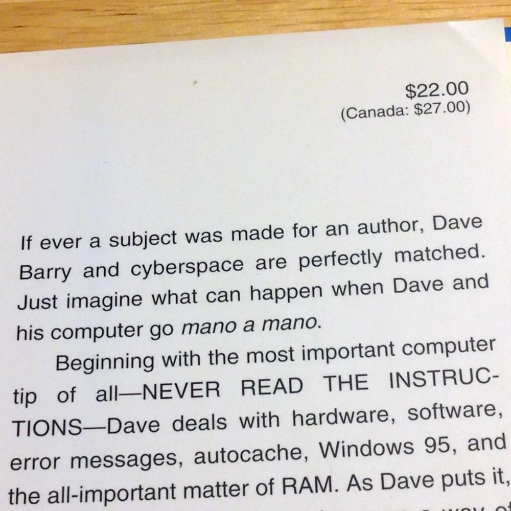 Book Sale! 3 for $10! Humor -  Dave Barry in Cyberspace